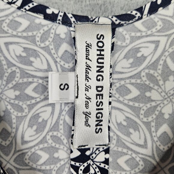 Circle Cutout Zipper Trim Tunic Women's Dress Size S Made in USA - Picture 7 of 9